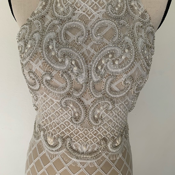 Elegant Beaded Lace Ball Gown Wedding Dress - Picture 5 of 10